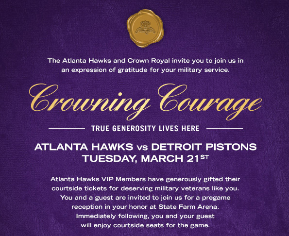 Atlanta Hawks Crown Royal